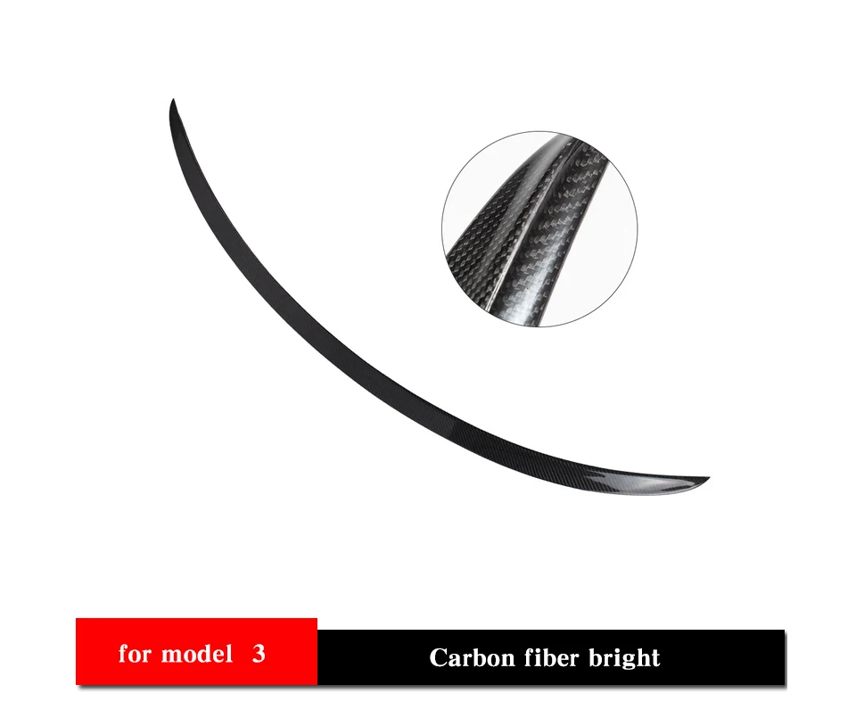 2021 Model 3 High Performance Trunk Wing Spoiler For Tesla Model Y Spoiler Real Carbon Fiber Model Three 2022 Accessories bug shields