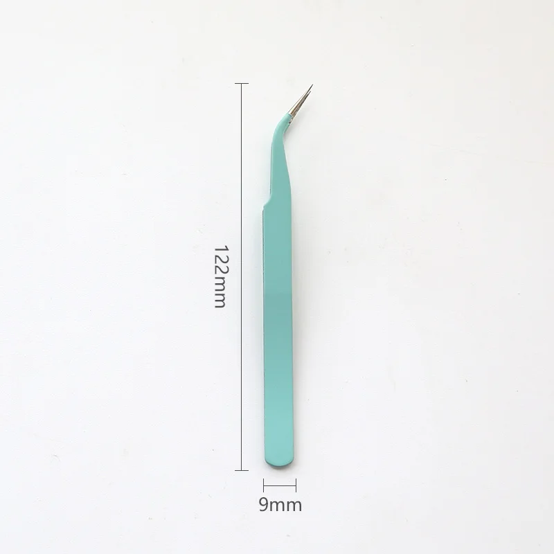 Colored Anti-static Steel DIY Tweezers Tools Straight Head Curved Head Albums Scrapbooking Material Craft Tool School Stationary 