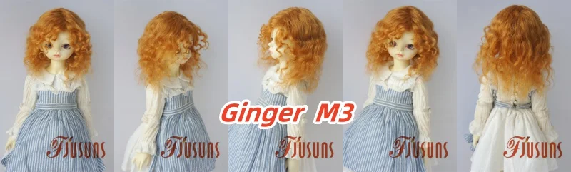 Messy Baby Curly  Soft Wave Mohair BJD Wigs  JD738  1/12 1/8 1/6 1/4 1/3 OB11 YOSD MSD SD DOD Nature Curly Doll Hair