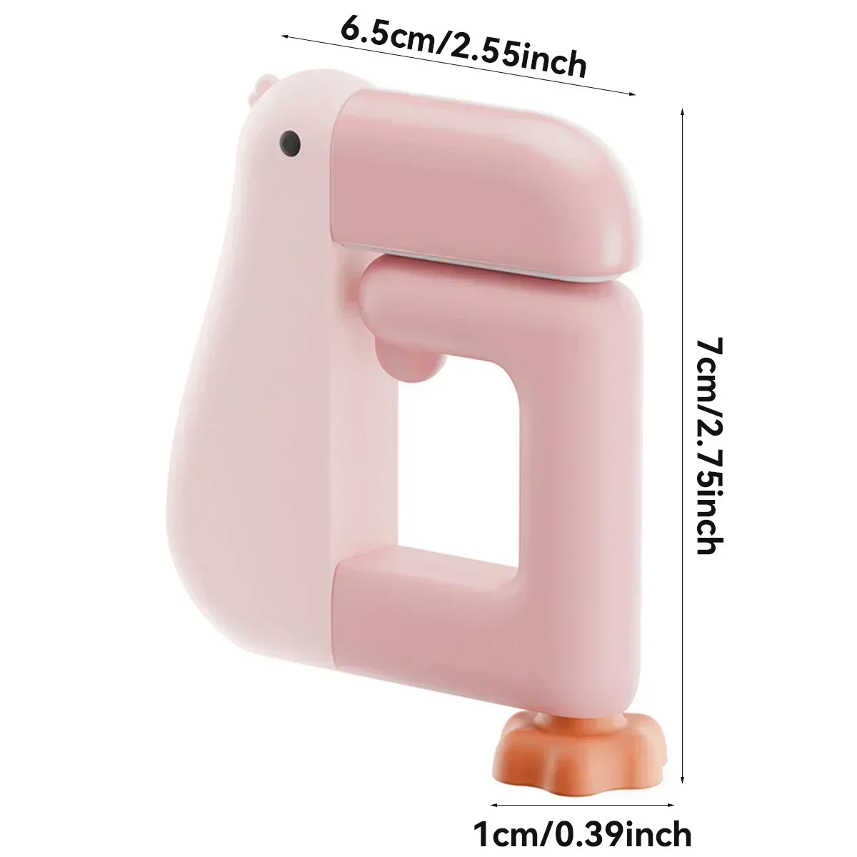 1Pcs Thinking Duck Schoolbag Hook Portable Hook No Drilling Under Desk Backpack Hanger for Home Desk Office Supplies
