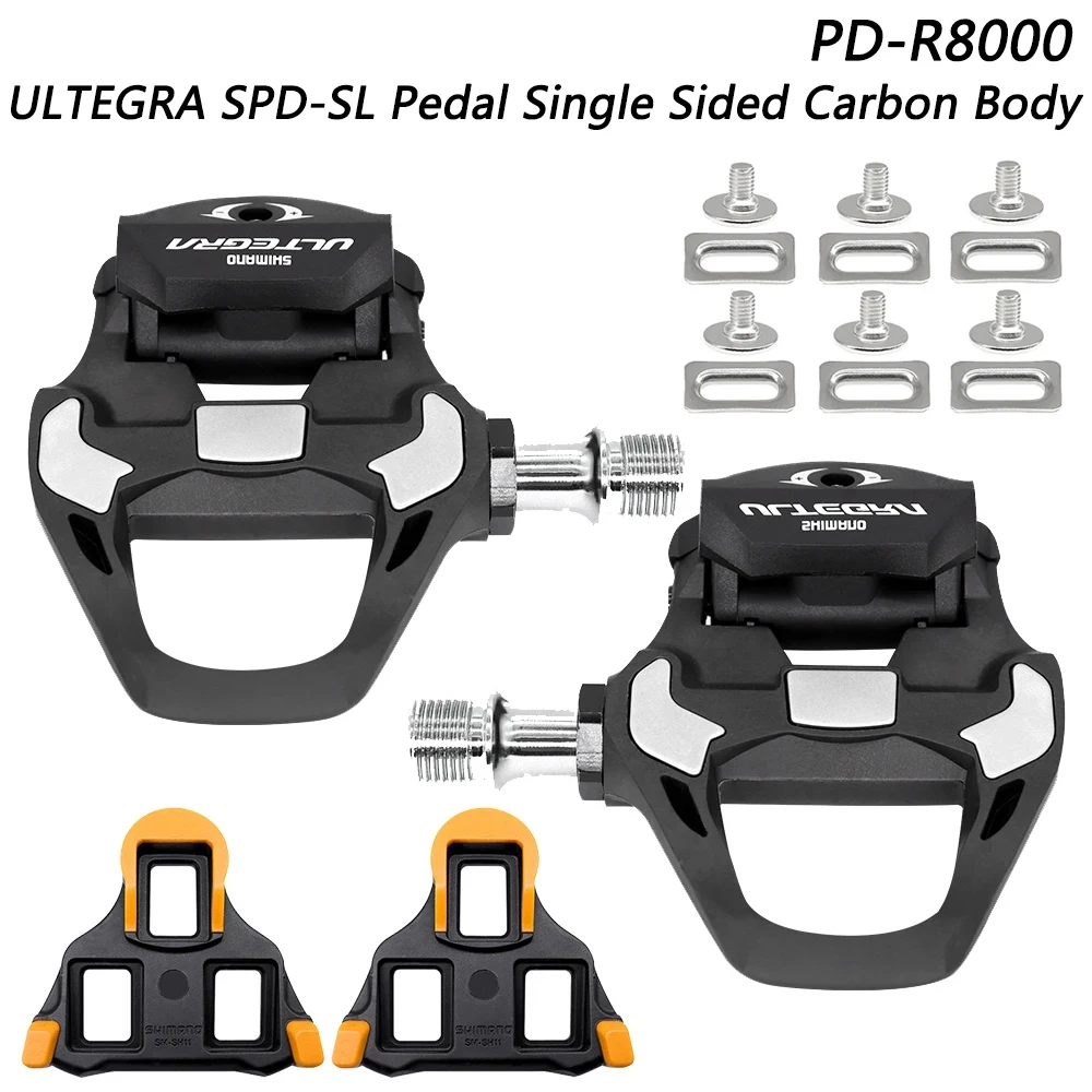 

SHIMANO ​ULTEGRA SPD-SL PD-R8000 Road Bicycle Pedal Carbon Fibre Single Sided R8000 Road Bike Pedal Original Bicycle Parts