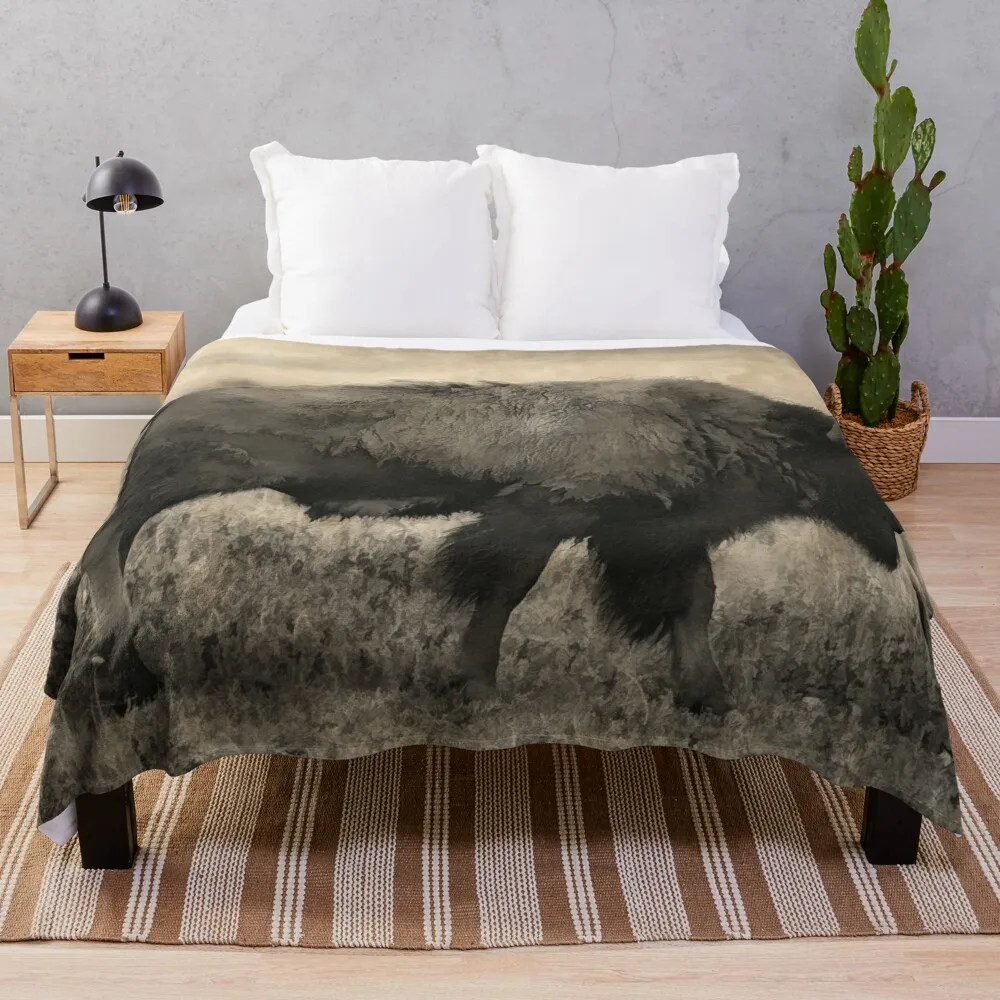 Plains Bison - American Buffalo Throw Coperta Coperta Da Campeggio Coperta Estiva Coperta Decorativa Per Divano Coperta Da Picnic