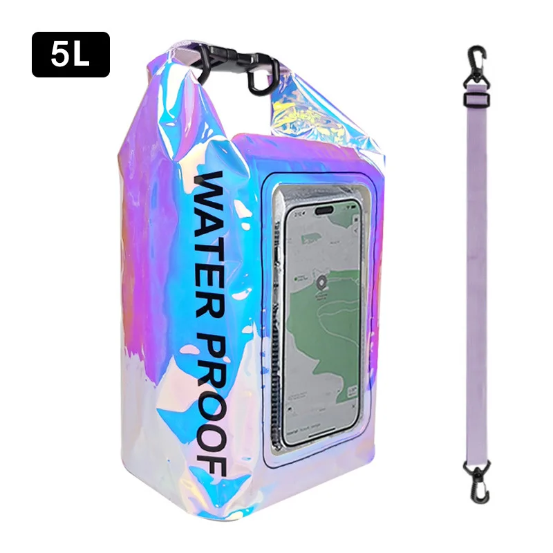 5L Dry Bag Touch Screen Waterproof Bags for Trekking Drifting Rafting Surfing kayak Outdoor Sports Bags Camping Equipment