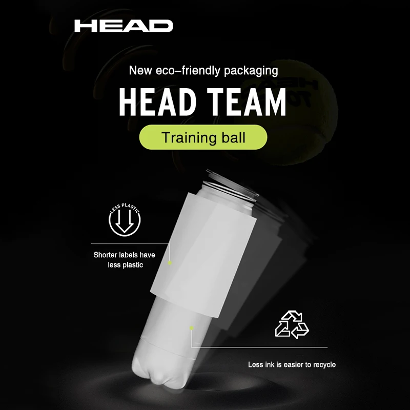 Professional HEAD Tennis Balls Competition Training High Elastic Resistance HEAD TOUR Ball 4 Pcs for 1 Tank tennis balls