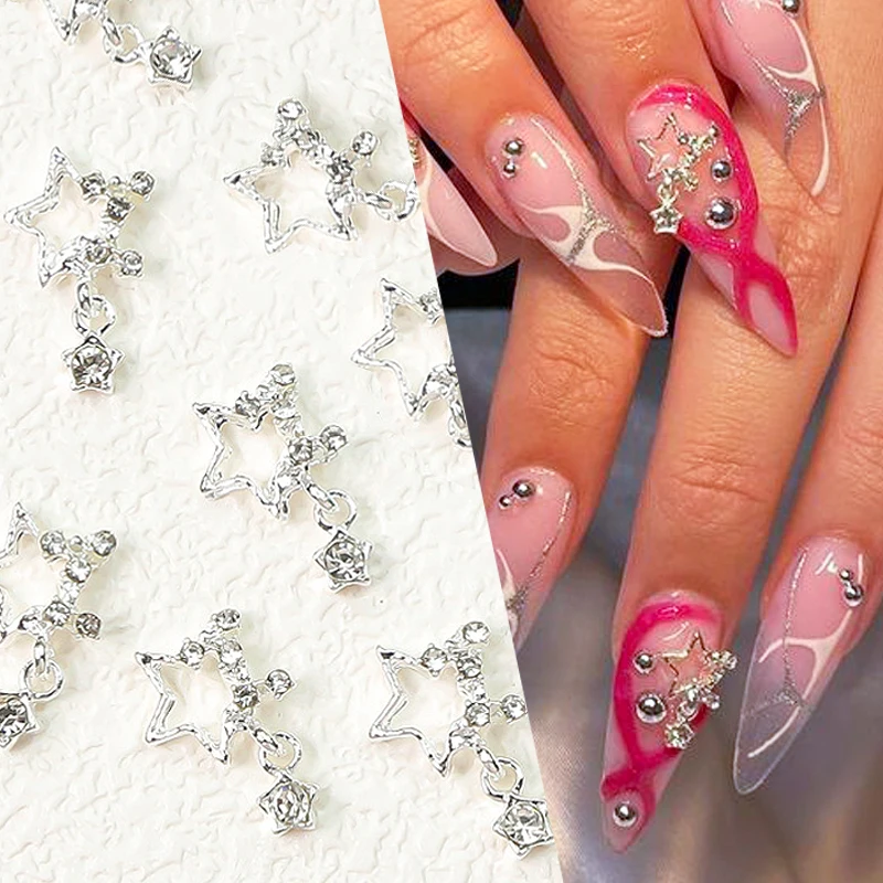Heart Nail Art, Valentine Nails, 3d Nail Art, 3d Nail Charms, Pink