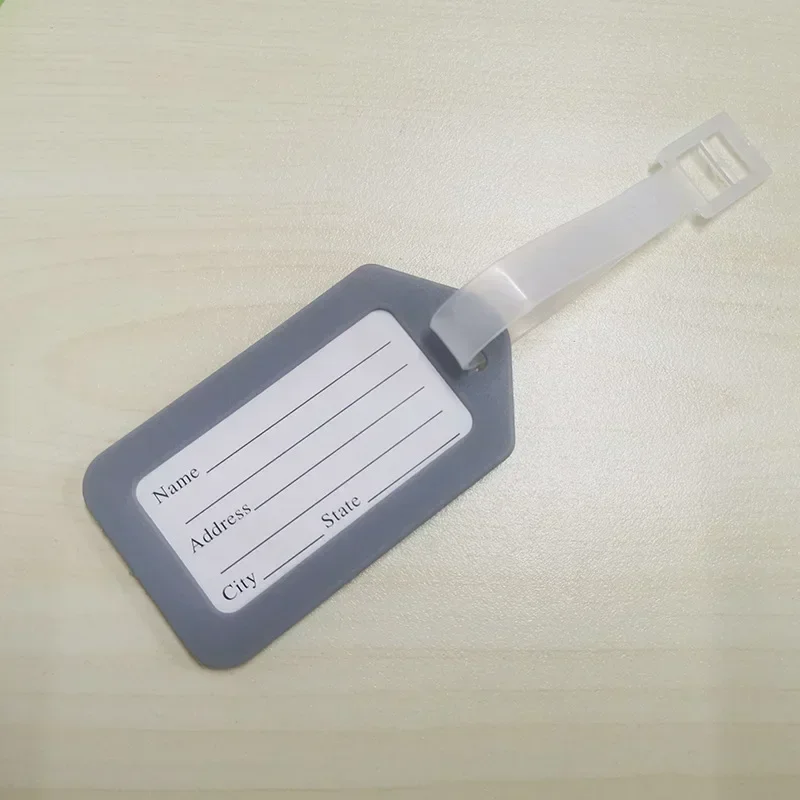 DIY 1pc Luggage Tags Suitcase Label Plastic Bag Travel Tag Name Address ID Label Baggage Holder Garment Tags Accessories