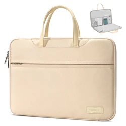Sleek & Versatile Laptop Bag - Portable Handbag Briefcase for 13 to 15.6 Inch Devices (Khaki)