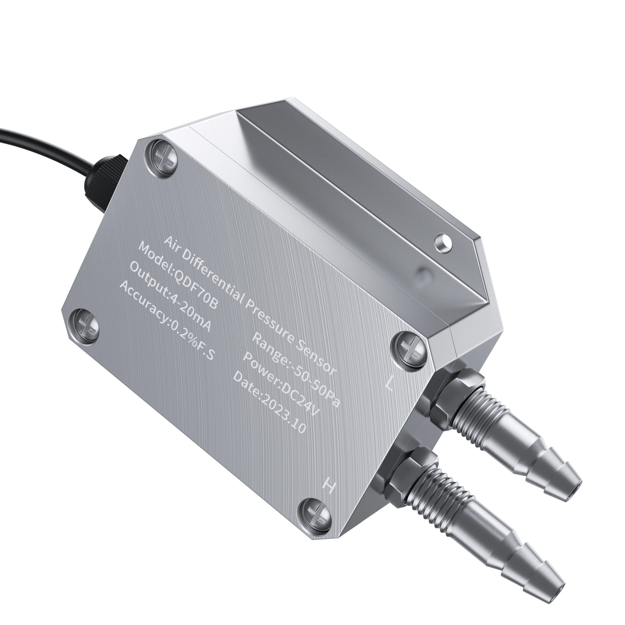 Pressure Sensor Differential Pressure Sensor 3kpa 5kpa 50pa 200pa Air Wind Pressure Differential Transmitter 4-20mA 0-10V Output QDX50D