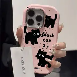Charming Black Cat Soft Phone Case Cover for Samsung S24 (S13017)