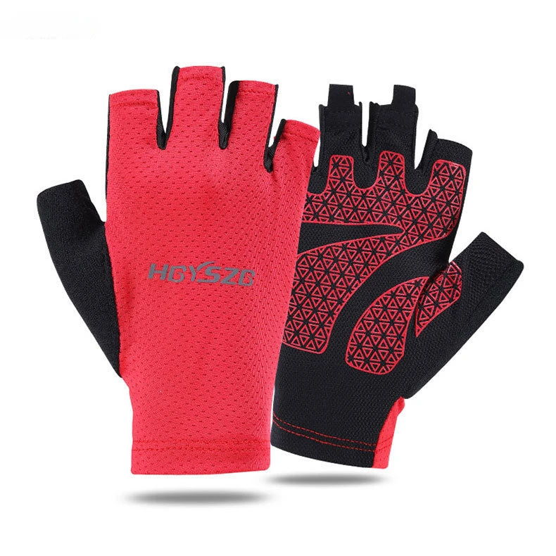 Silicone Non-Slip Half Finger Fishing Gloves Men Women Breathable Summer Sports Cycling