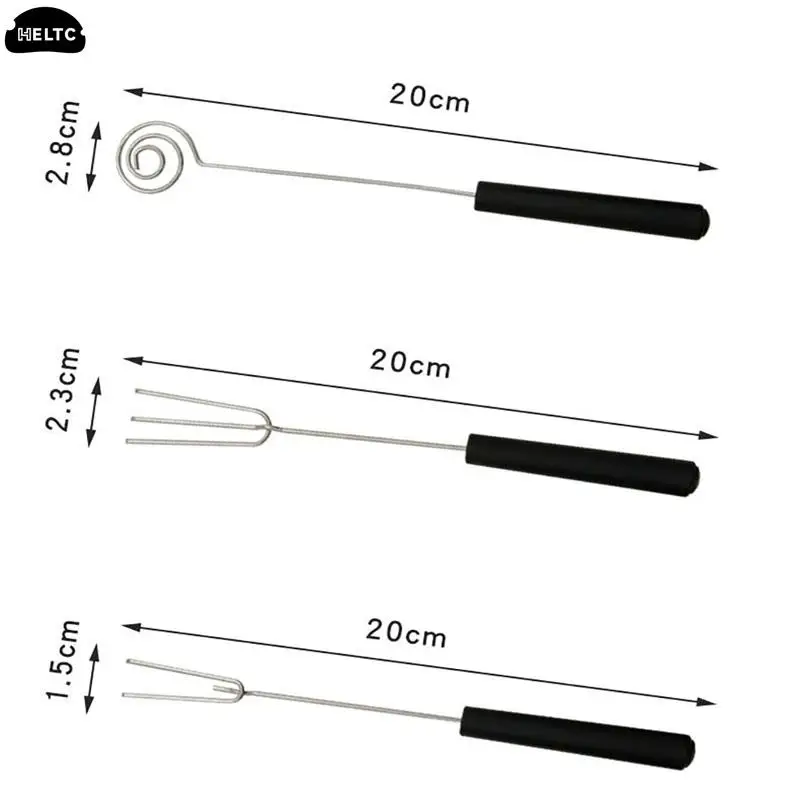 Chocolate Dipping Tool Chocolate Dipping Tool Dipping Pralines Home DIY Bakeware Truffles Pen Chocolate Fork Fondant Kitchen Stainless Steel Cake Decor