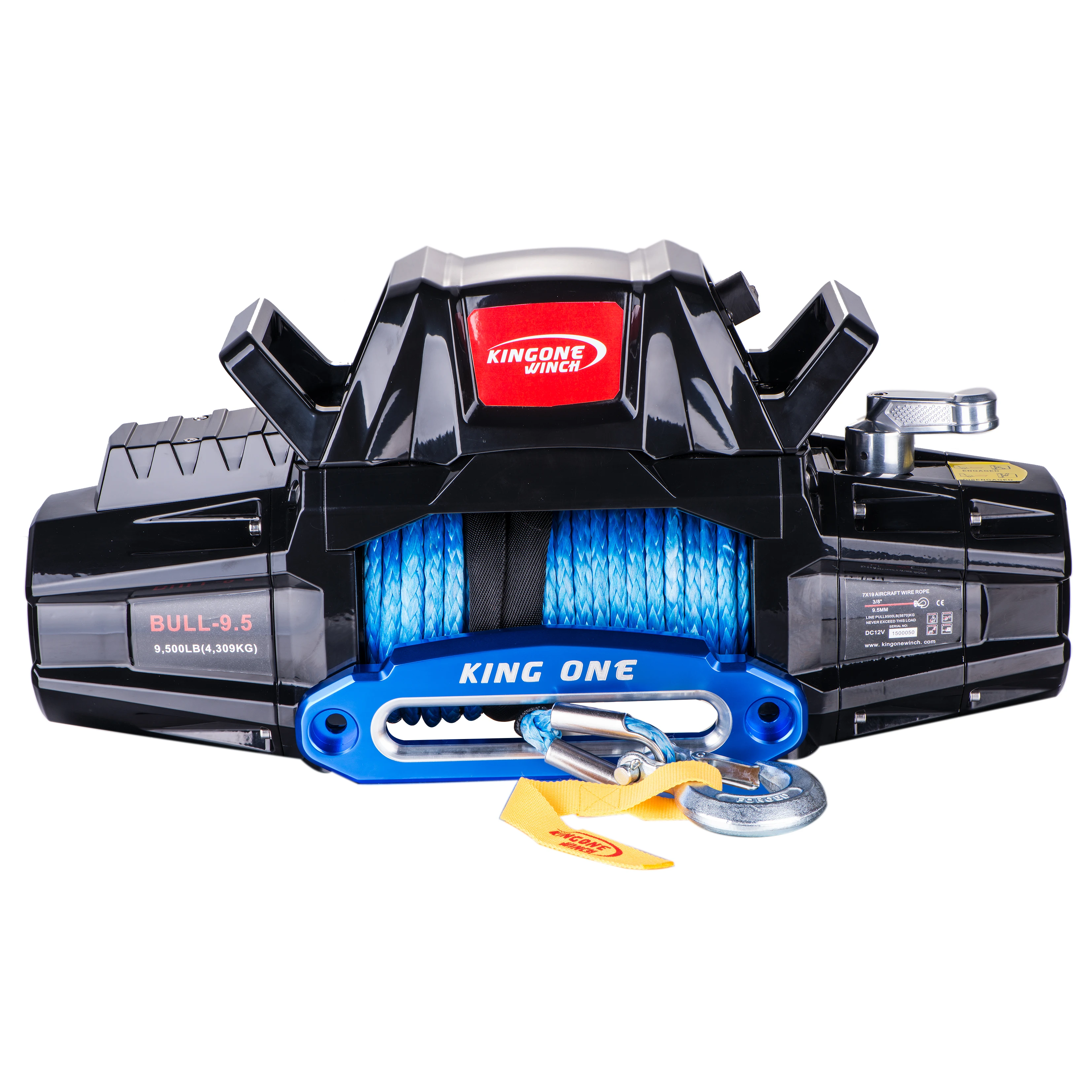 KINGONE внедорожник 12 В/24 В 4309кг/9500lbs Авто 4x4 4wd электрическая лебедка с синтетическим Канатом