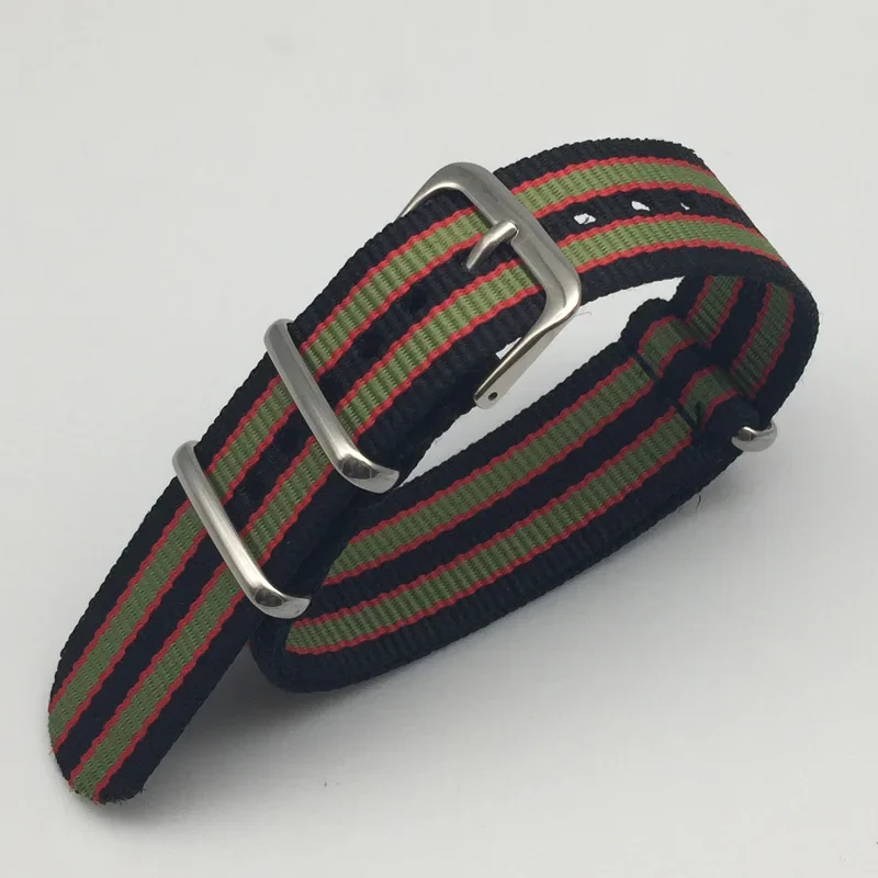 Durable Nylon Canvas Sports Watch Strap with Buckle