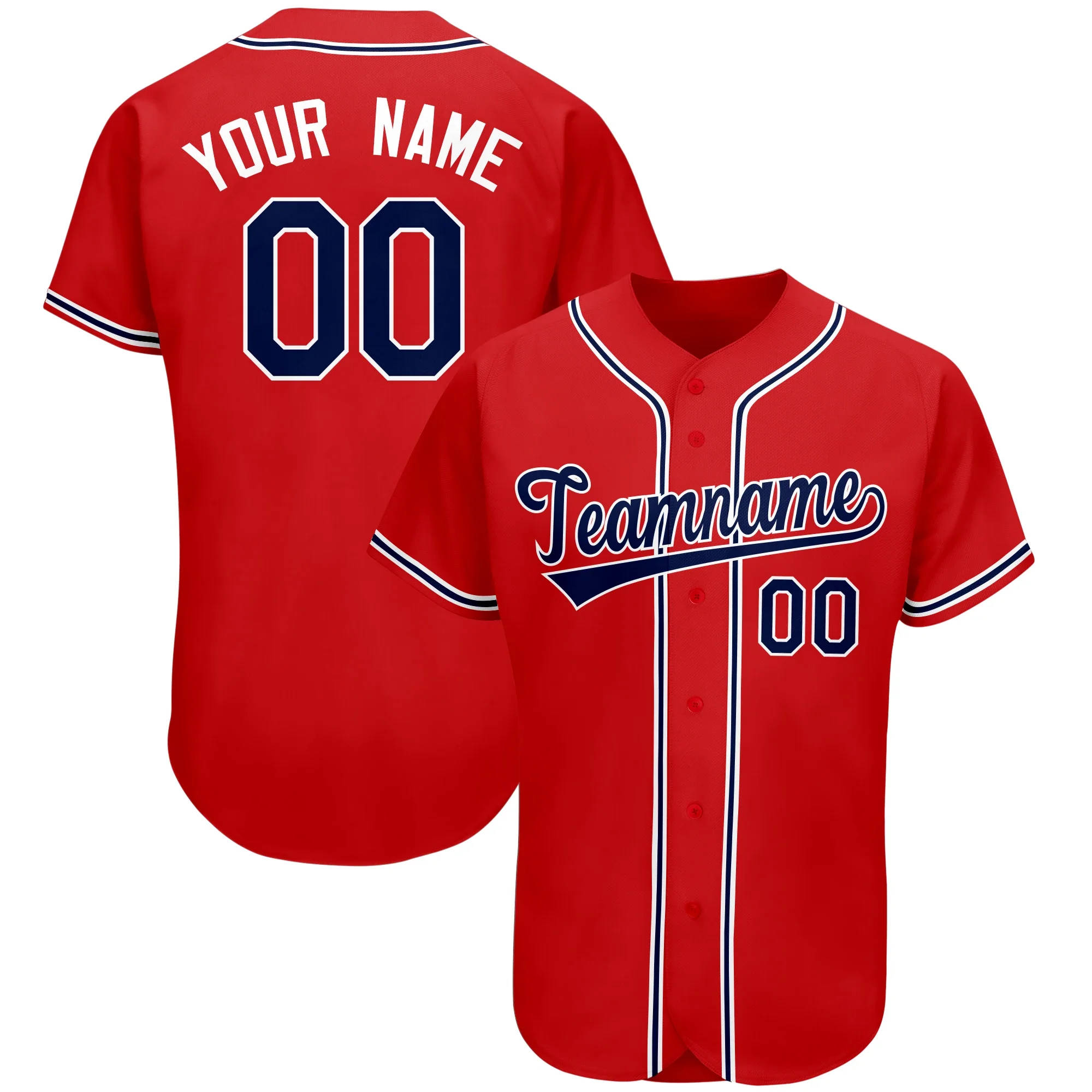 

Custom Baseball Jersey Personalized Print Team Name/Numbers Make Sublimation V-neck Soft Athletic Softball Uniforms for Men/Kids