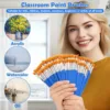 20-200Pcs Painting Brushes Set Art Round Flat Nylon Hair Paint Brush for Oil Acrylic Watercolor Kids/Artists/Beginners/Students 4