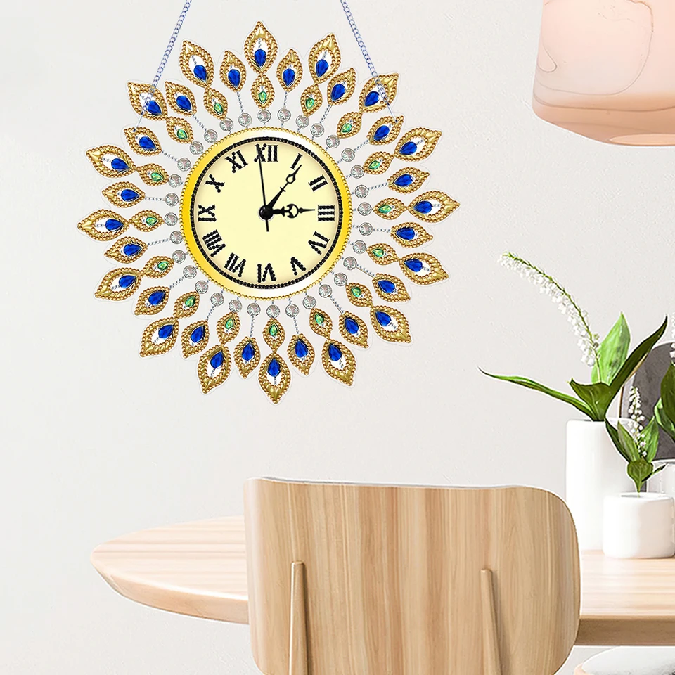 DIY Diamond Painting Wall Clock Kit