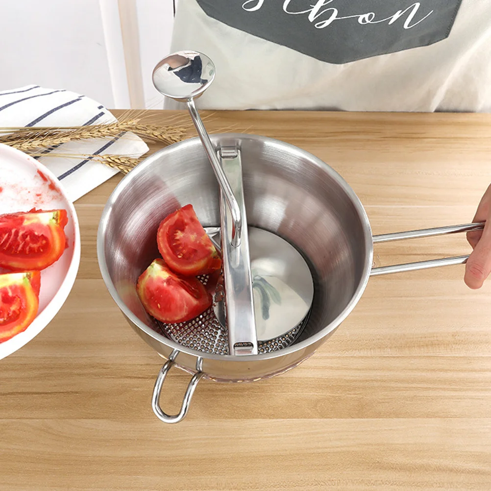 

Stainless Steel Stirrer Potato Masher Pumpkin Ricer Food Household Meat Grinders Home