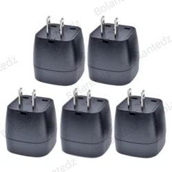 Universal International Travel Plug Adapter and Power Converter (5pcs black)