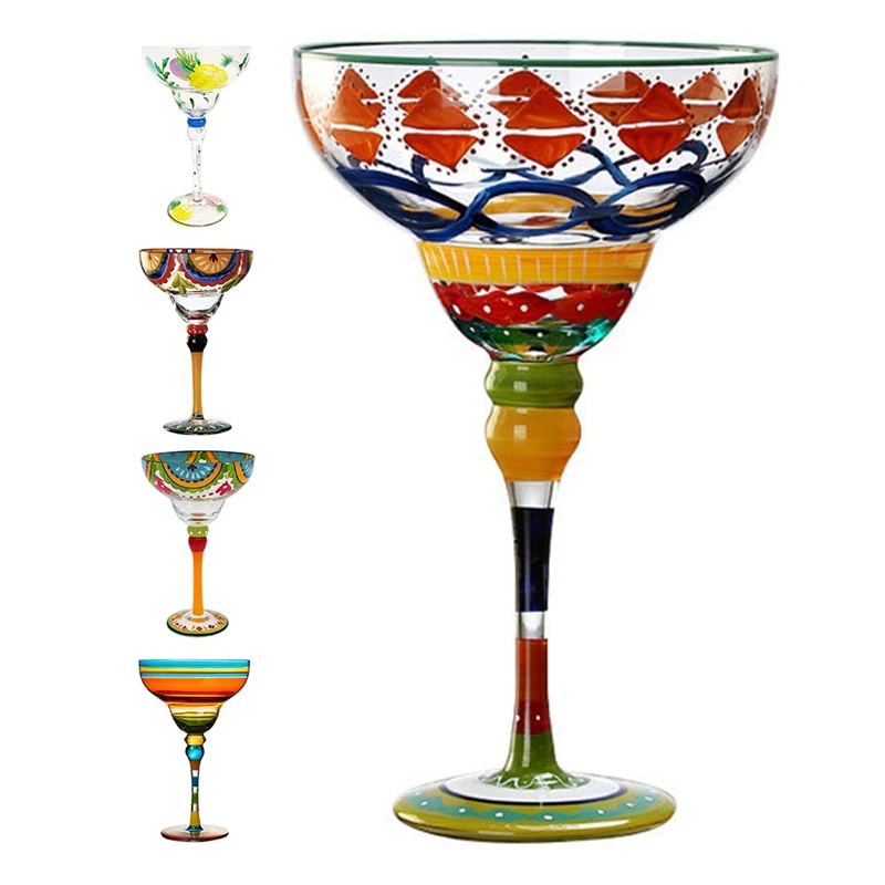 

Handmade Colorful Cocktail Cup Europe Goblet Cup Champagne Cup Creative Wine Glasses Bar Party Home Drinkware