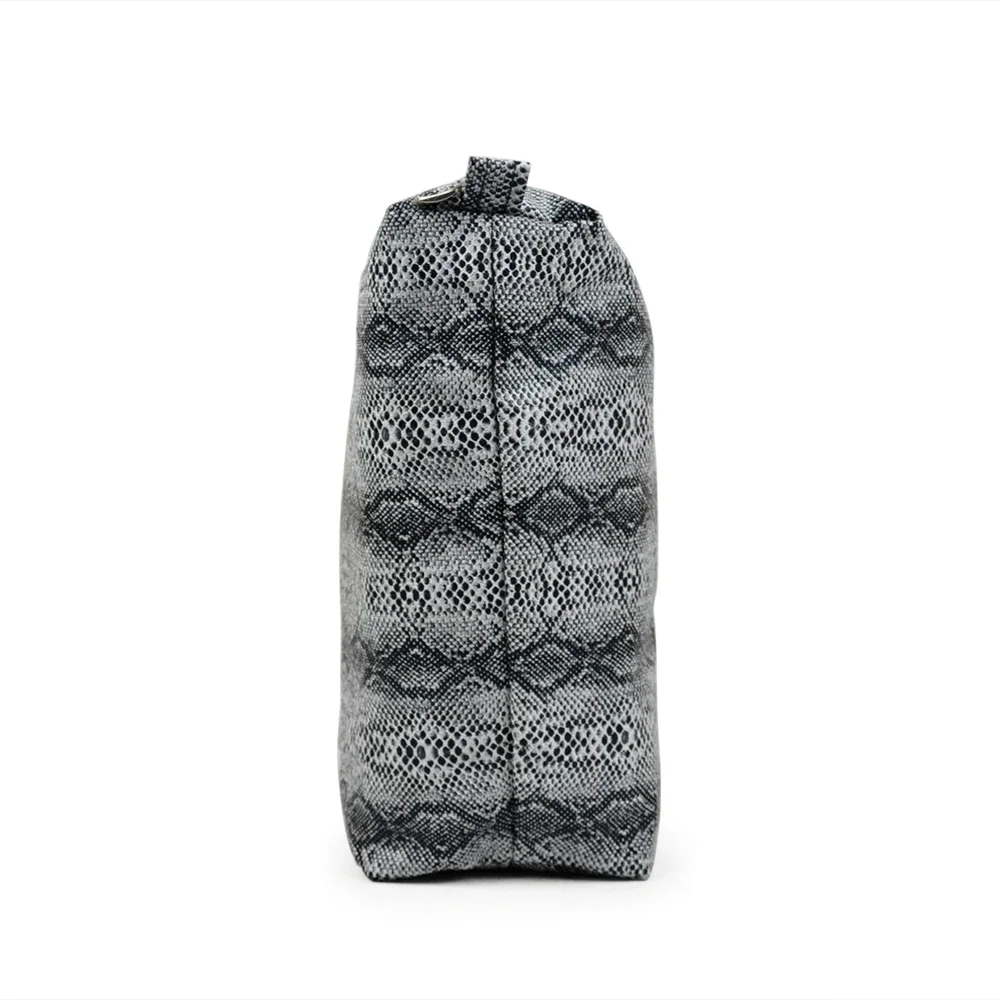TANQU Snake Skin Grain PU Leather Inner Zipper Pocket Lining Waterproof Insert for Big Classic Mini Obag EVA O BAG Women Handbag 4