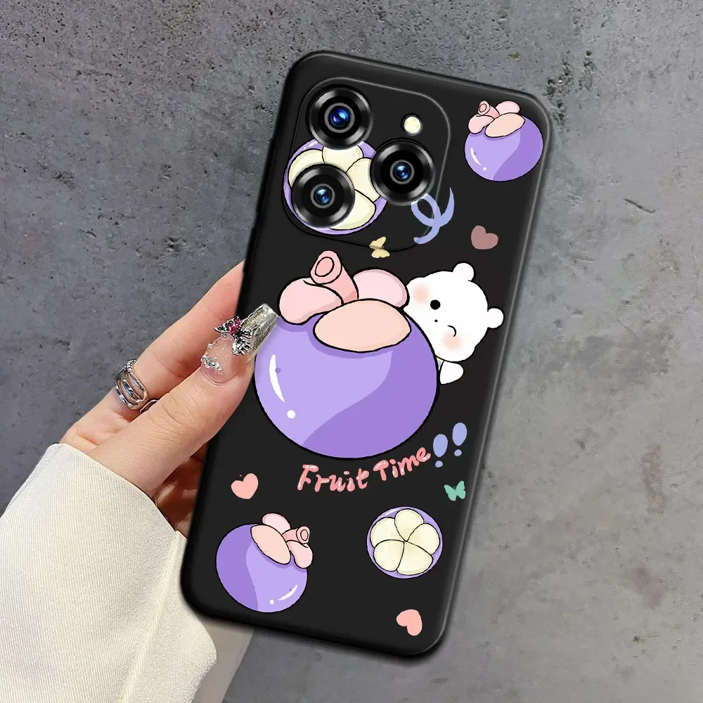 For Oukitel C50 C51 Case Happiness Cartoon Ice Cream Soft Silicone TPU Phone Case For Oukitel C 50 c51 Floral Back Cover Fundas 5