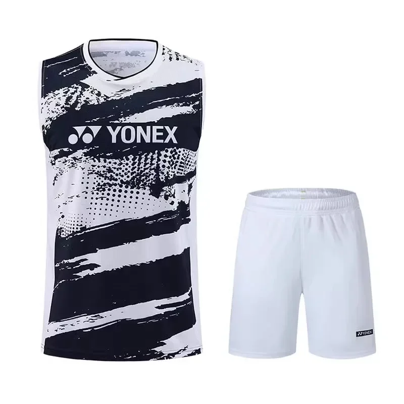 Yonex New Badminton Suit Sleeveless Men's and Women's Vest Breathable Sweat-absorbent Quick-drying Training Suit Top