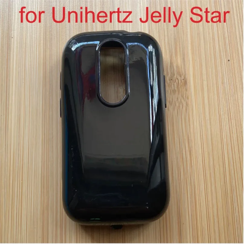 Custodia Protettiva In Silicone Morbido Nero Per Unihertz Jelly Star Tpu Cover Posteriore Per Jelly Star Shield