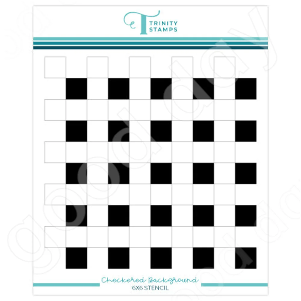 

Checkered Background Layered Production Stencil Scrapbook Diary Decoration Embossing Template Diy Greeting Card Handmade New