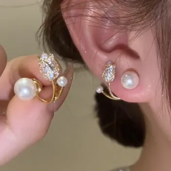 Aretes de flor de tulipán