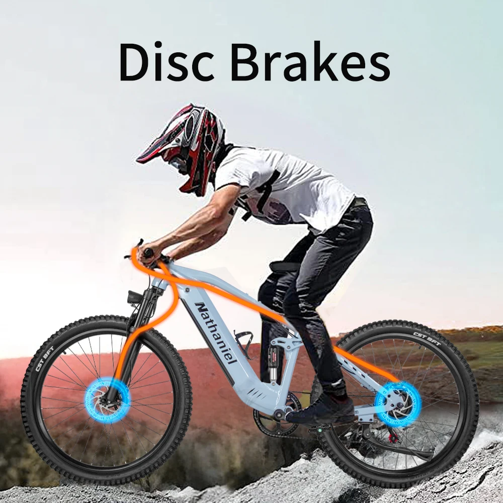 Nathaniel electric bicycle, 27.5-inch off-road electric assisted bicycle, dual battery ultra large capacity range