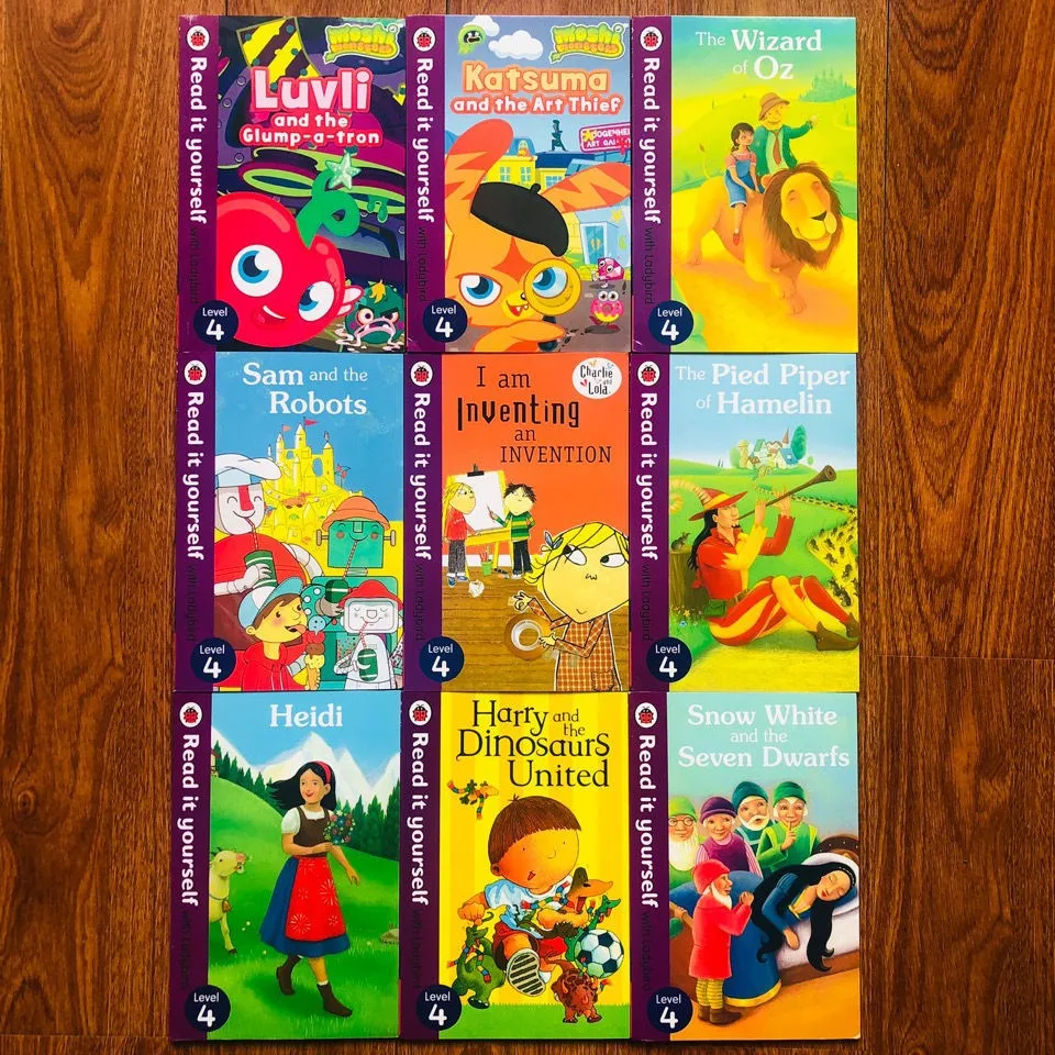 50 Books/Set Ladybird Read It Yourself Level 1 to Level 4
