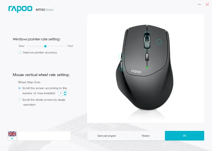 RAPOO Multi-mode Bluetooth Mouse Connect Up to 4 Devices 4 Adjustable DPI Ergonomic Design Wireless Mouse 12 Month Long Battery wireless gaming mouse