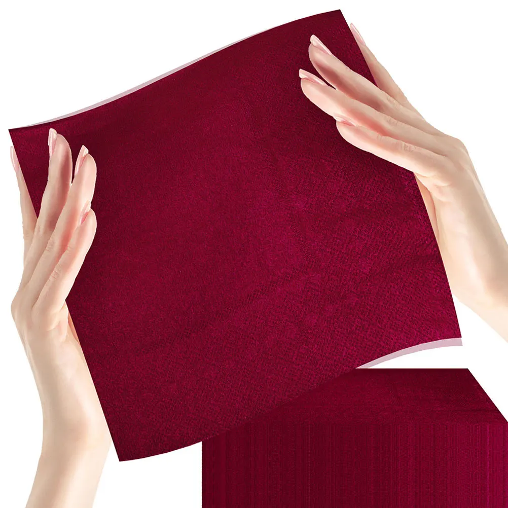 20 Pcs Solid Color Napkins Red Burgundy Disposable Paper Towels for Wedding Party Lunch Guest Baby Shower Cocktail Luau Decor