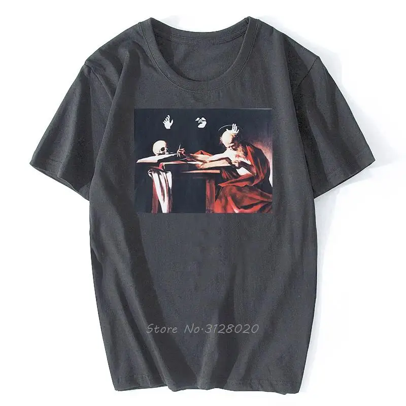 Mode Baumwolle Herren Mona Lisa Druck T Top Männer Sommer Luxus Designer T-shirt Casual T-Shirt Streetwear Harajuku – Detail 7