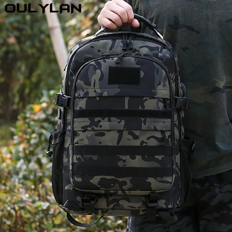 

Oulylan Waterproof Military Sports Travel Bag Male Large Capacity Backpack Tactical Rucksack for Men Hiking Camping Hunting Bags