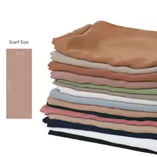 

Non Transparent Muslim Women Satin Chiffon Hijab Solid Satin Hijabs Headband Veil Scarves Islamic Headscarf Head Wraps Turban