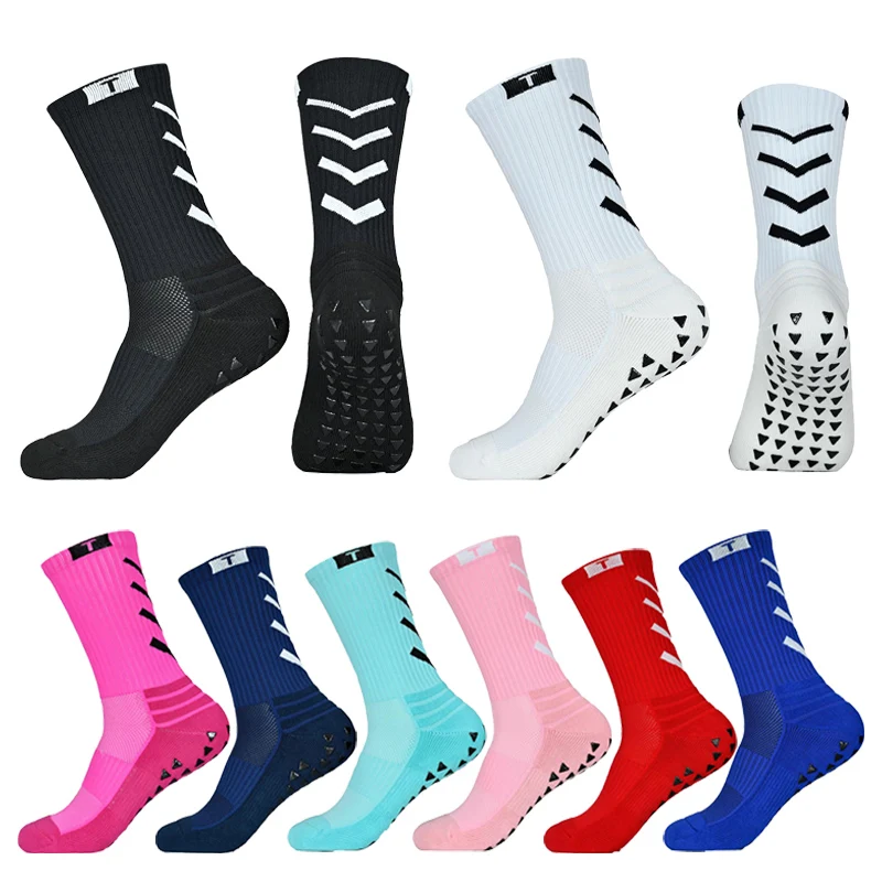 

New Anti Slip Football Socks Breathable Thickenedt Men Women Sports Soccer Socks High Quality Soft Basketball Cycling Sock