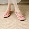 Spring Summer Old Beijing Retro Cloth Shoes Ethnic Style Embroidered Flats Traditional Chinese Comfort Non-slip Hanfu Shoes New 5