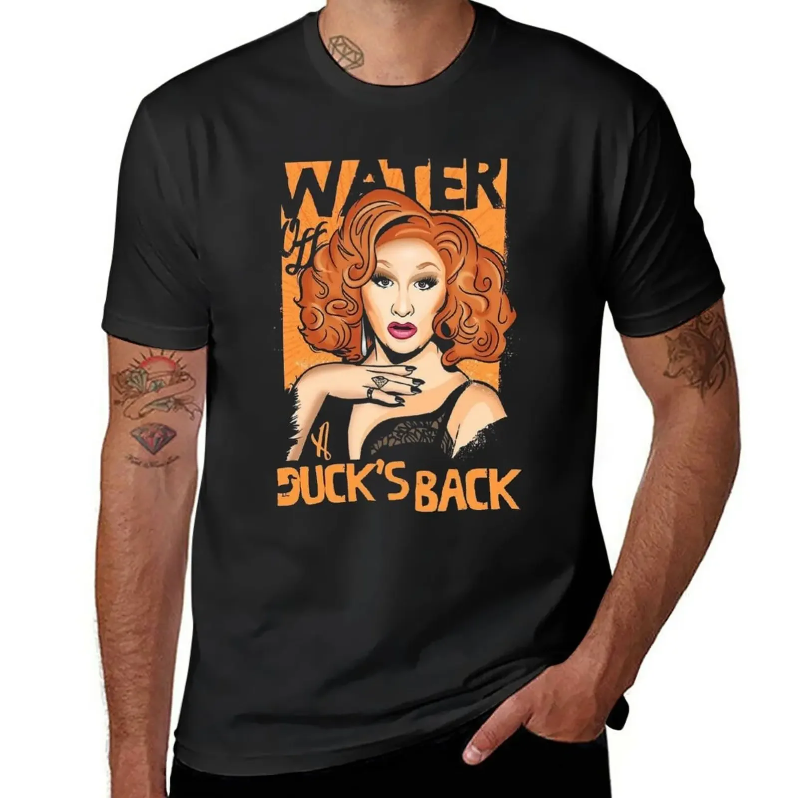 

Jinkx monsoon art T-Shirt blacks blanks customizeds Men's t-shirt