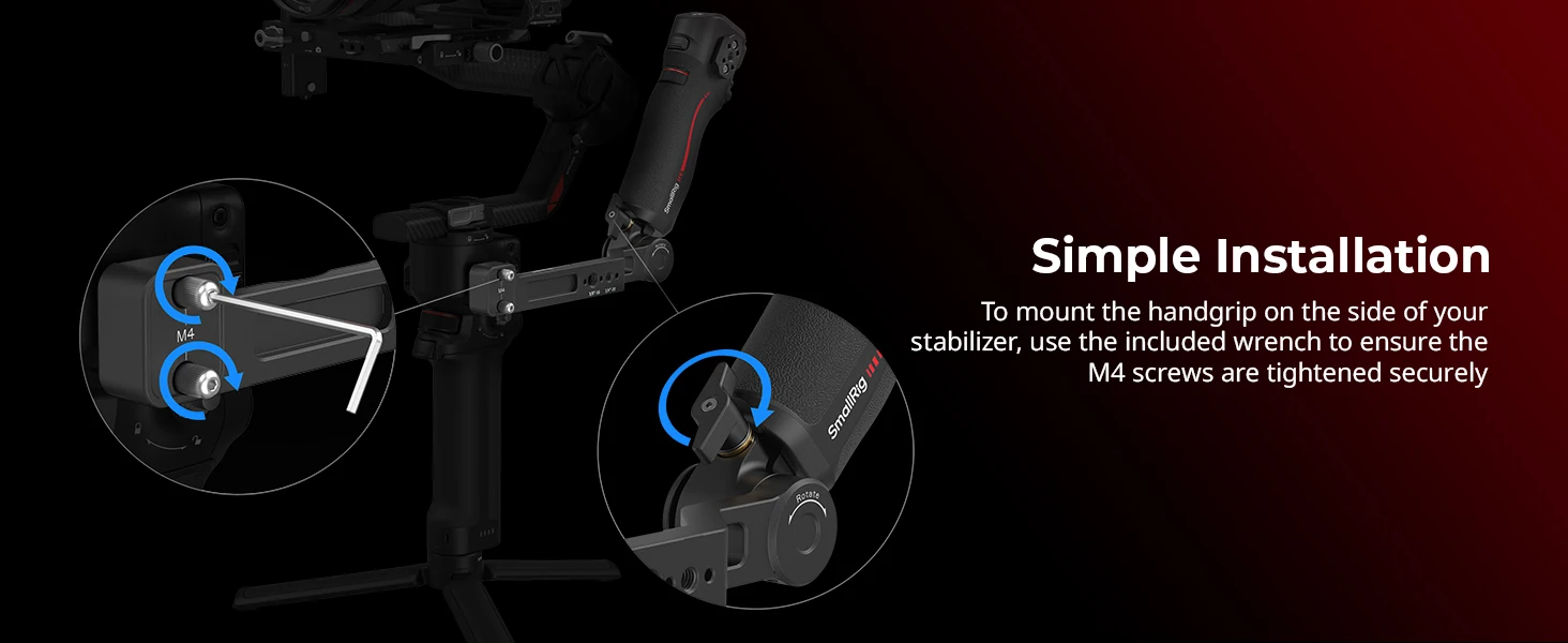 Focus Control Handle / Dual Handle for DJI RS 2 / RS 3 Pro / RS 4 Pro Stabilizer