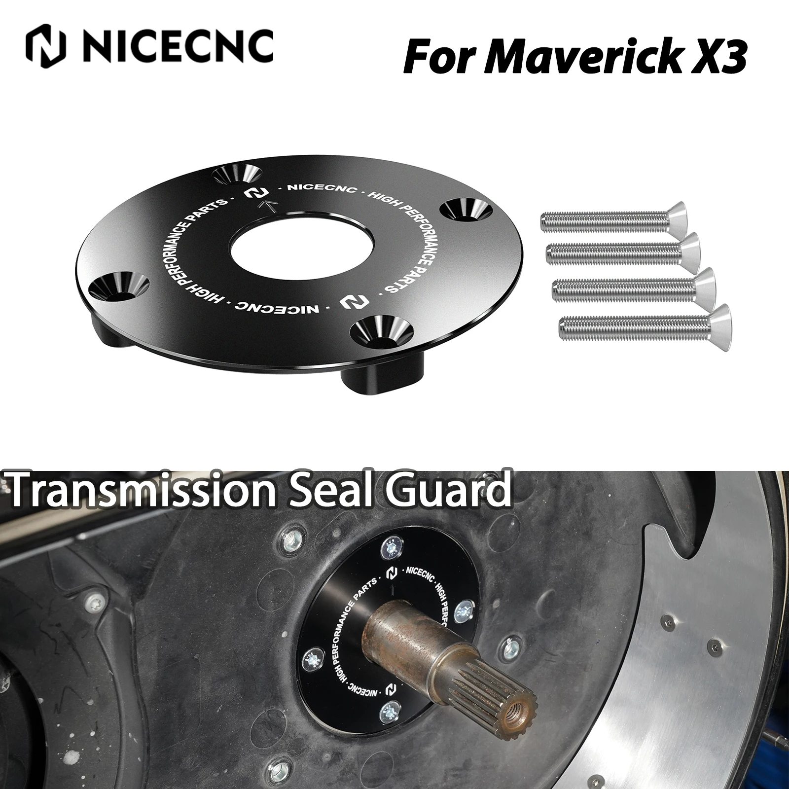 ForMaverickX3TransmissionSealGuardAluminumForCanAmMaverickX3