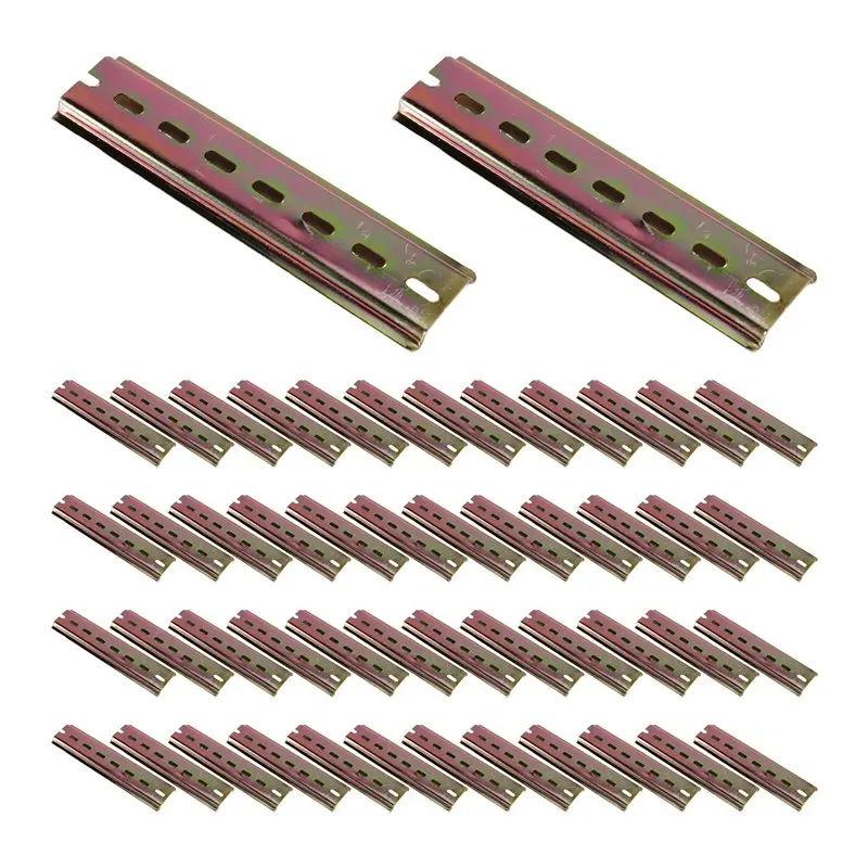 A37T-15Cm 범용 회로 차단기 레일 C45 DZ47 터미널 블록 릴레이 트랙용 35Mm 알루미늄 슬롯형 DIN 레일