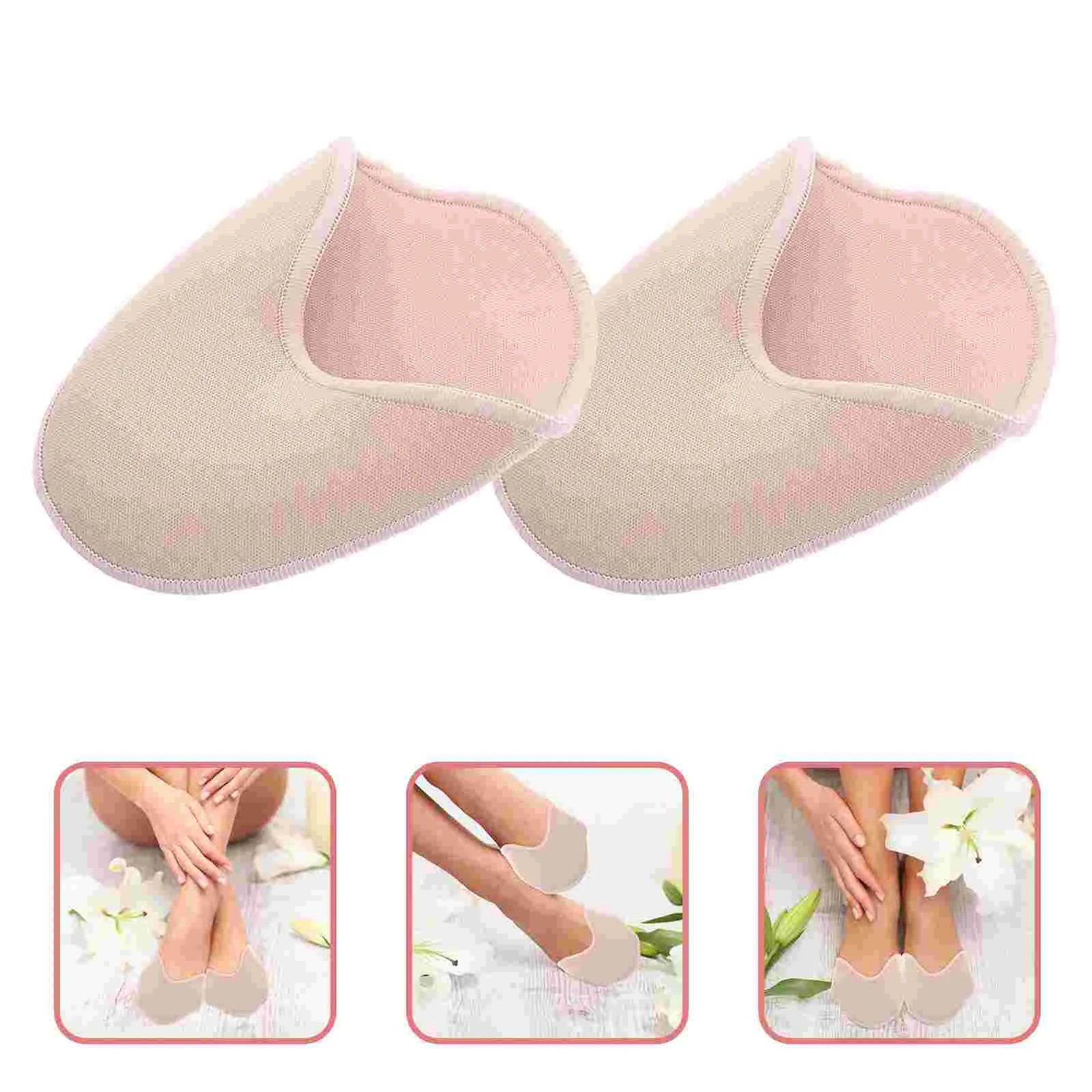 

Ballet Pointe Set Foot Protector Shoes Wear-resistant Toe Protectors Heel Caps for High Heels Cover Elasticity Cushion