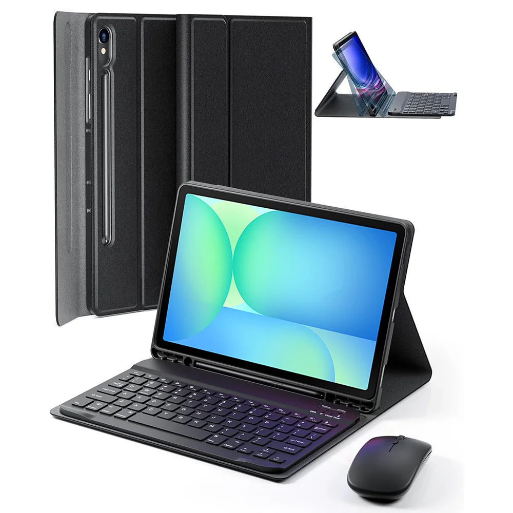 Premium Keyboard Case with Pencil Holder for 10.9-inch/11-inch Tablets
