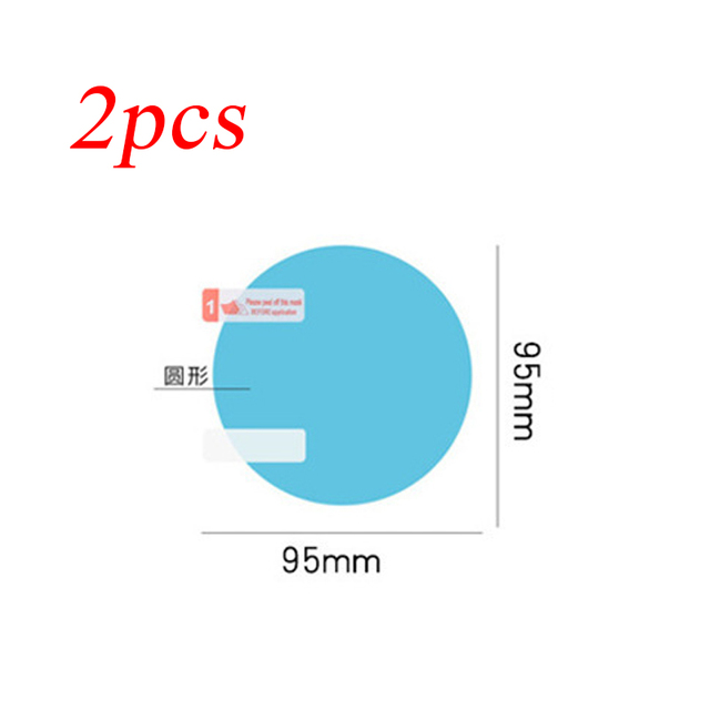 Rearview Mirror Sticker Rain-proof Waterproof Anti-fog Film Round square Universal Motocycle Mirror Anti-reflective Film