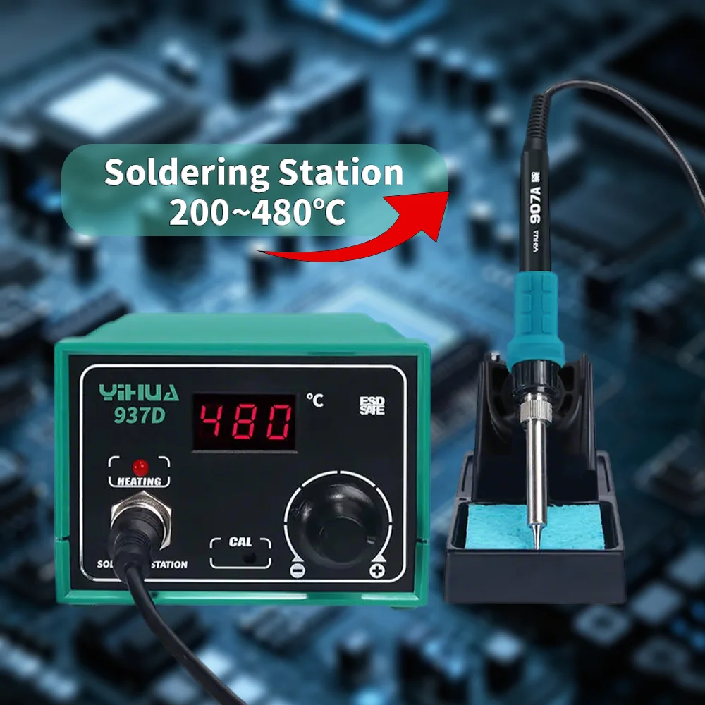 YIHUA 936 937D 40 W Lötkolben Lötstation Einstellbare Konstante Temperatur Elektrische Lötkolben Station Reparatur Werkzeuge – Detail 3