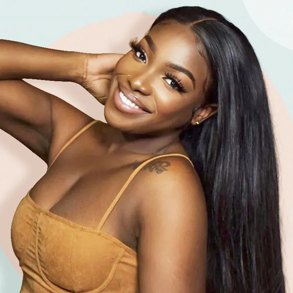 T Part Lace Wig Straight 13x4 Lace Frontal Human Hair Wigs For Black Women Straight Wigs Human Hair Pre Plucked With Baby Hair