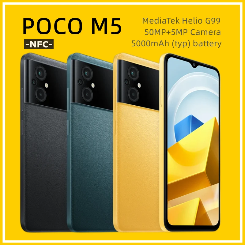 POCO-M5-4GB-64GB-6GB-128GB-NFC-MTK-G99-Octa-Core-90Hz-6-58-Display ...