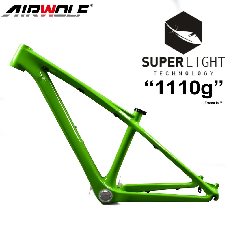 

AIRWOLF Carbon Frame MTB 26ER Mountain Bike Disc Brake Frames 135x9mm Quick Release BOOST 26er*2.0 Inch MTB Bicycle Frame