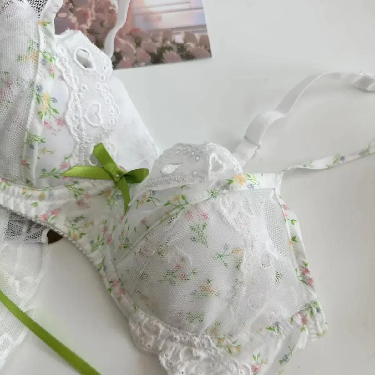 French girl's sexy floral print pure desire 2025 n...